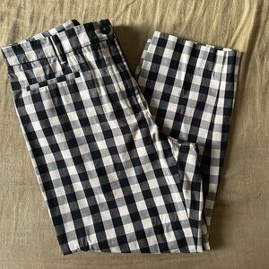 Ann Taylor gingham cropped pants